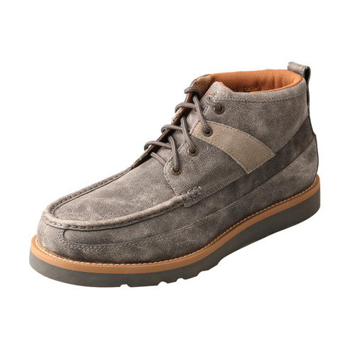 MENS WEDGE SOLE BOOTS - GREY MCA0019
