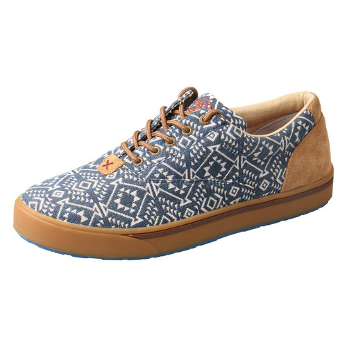 MENS HOOEY LOPER - NAVY & WHITE PRINT MHYC013