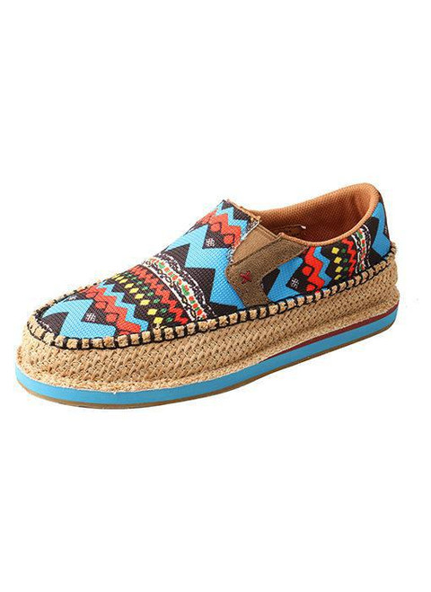 WOMENS SLIP ON LOAFER - WEAVE/BLUE MULTI WCL0007