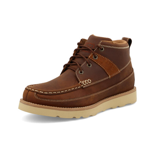 4" WEDGE SOLE BOOT - OILED SADDLE   WCA0074