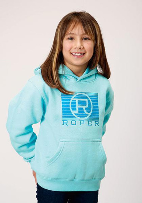 GIRLS OUTERWEAR   ROPER GIRLS L/S SWEATSHIRT W/HOOD - 03-298-0300-6619