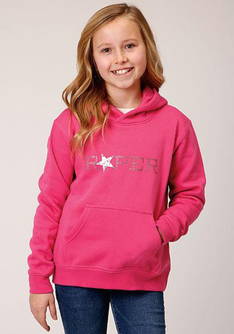 GIRLS OUTERWEAR ROPER GIRLS L/S SWEATSHIRT W/HOOD - 03-298-0300-6606