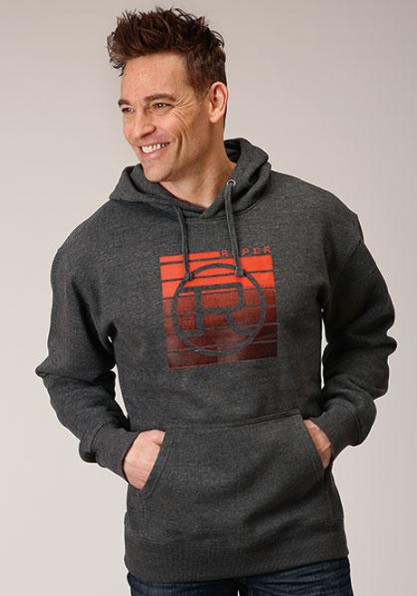 MENS OUTERWEAR   MENS ROPER L/S SWEATSHIRT W/HOOD - 03-097-0300-6604