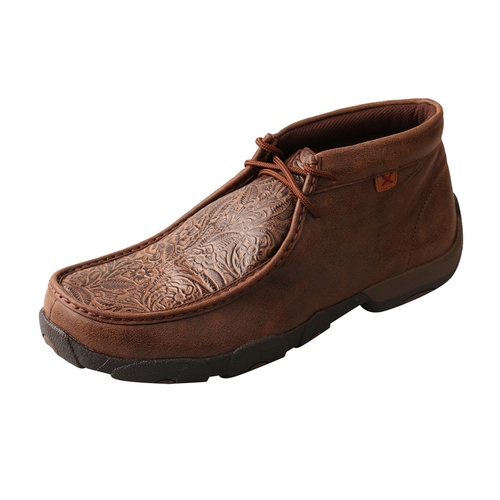 MENS DRIVING MOCCASINS - BOMBER/BROWN PRINT MDM0059