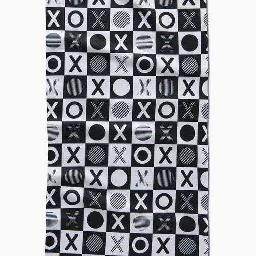 Checkered Xoxo Tea Towel