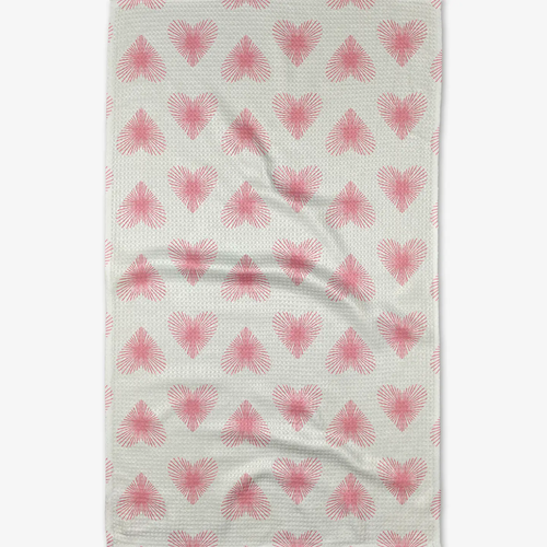 Life Line Hearts Tea Towel
