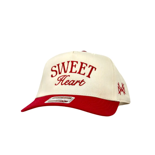 Sweet Heart Trucker Hat - Red/Natural