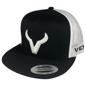 Vexil Brand - White Icon - Black/White Mesh