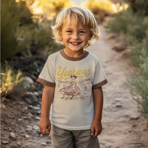 Youth YeeHaw Tee | Vintage Ringer