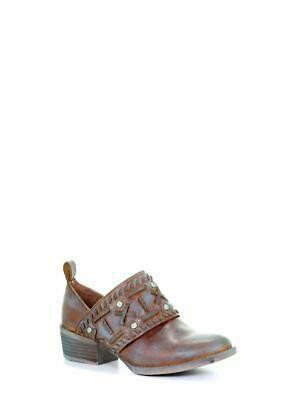 LD MAPLE HARNESS & STUDS SHOE ROUND TOE Q5057