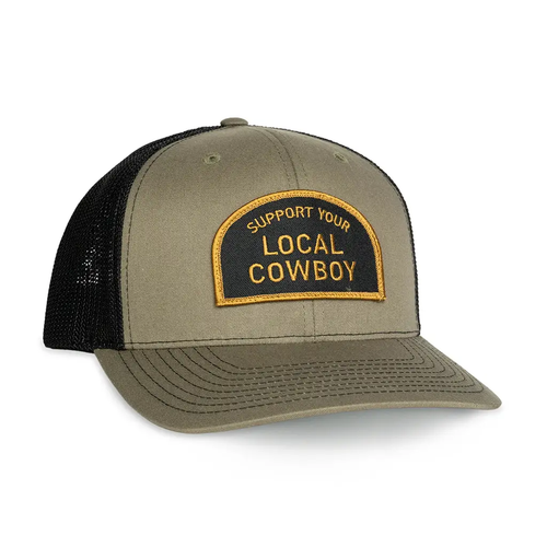 COWBOY COOL SUPPORT YOUR LOCAL COWBOY - Gray