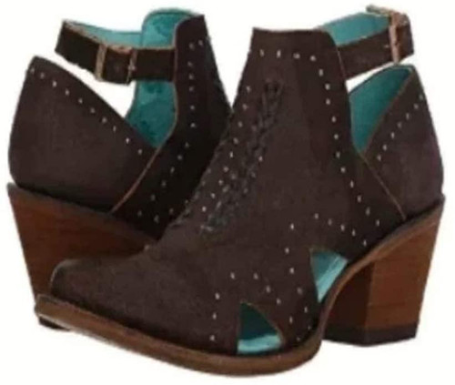 LD BLACK STUDS & WOVEN SHORTIEE E1385