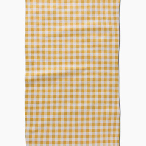 Golden Plaid Luxe Hand Towel