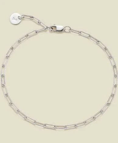 Made By Mary Jude Chain Bracelet - Silver 7"
