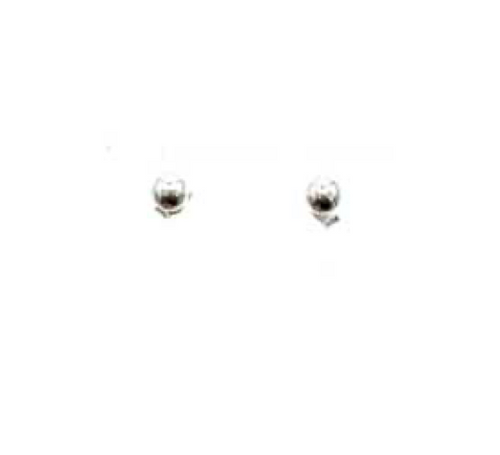Sterling Silver 5MM Ball Pearl Earrings