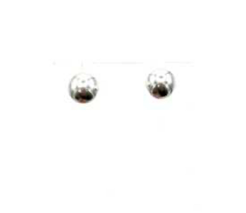 Sterling Silver 10MM Ball Pearl Earrings