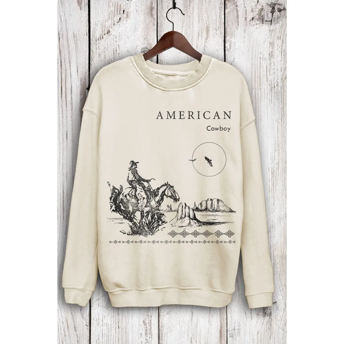 American Cowboy Mineral Sweatshirts - Mineral Oatmeal