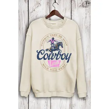 Cowboy Lover Mineral Sweatshirts - Mineral Oatmeal
