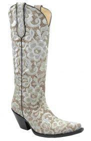 LD BONE TALL FLORAL LACE EMBROIDERY G1128