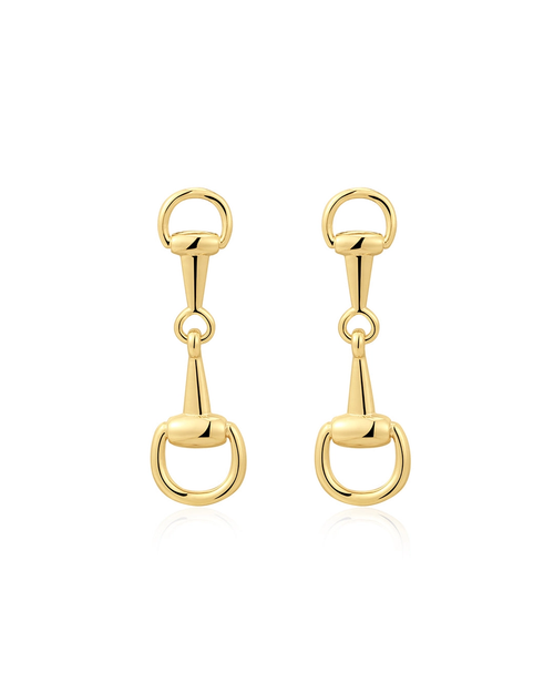 The Horsebit Stud Earrings - Gold