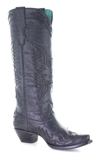 LD VINTAGE SOLID BLACK TALL EAGLE OVERLAY A4047