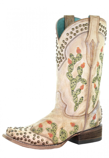 LD SADDLE NOPAL EMBROIDERY & STUDS C3447