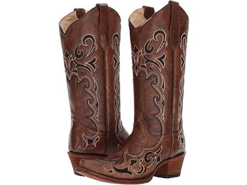 LD BROWN /  BLACK SIDE EMBROIDERY L5247