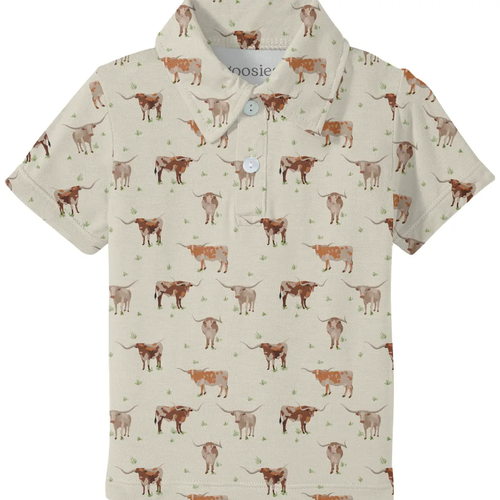 Longhorns Short Sleeve Polo Shirt