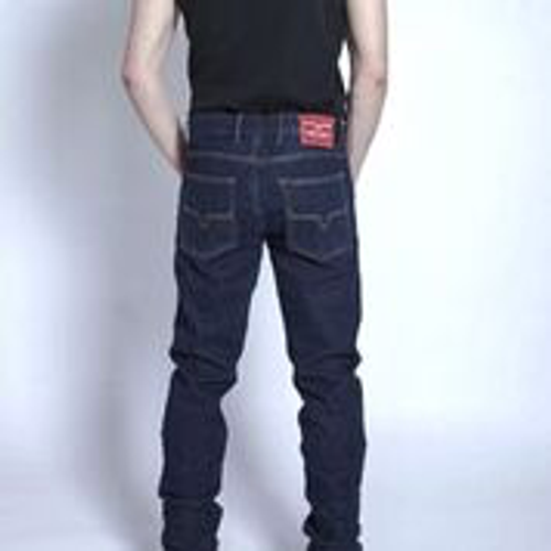 Wayne-Mens Jeans-Blue