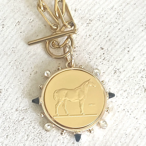 Horse Coin Jewelry Stainless Steel Jewelry Derby Equestrian