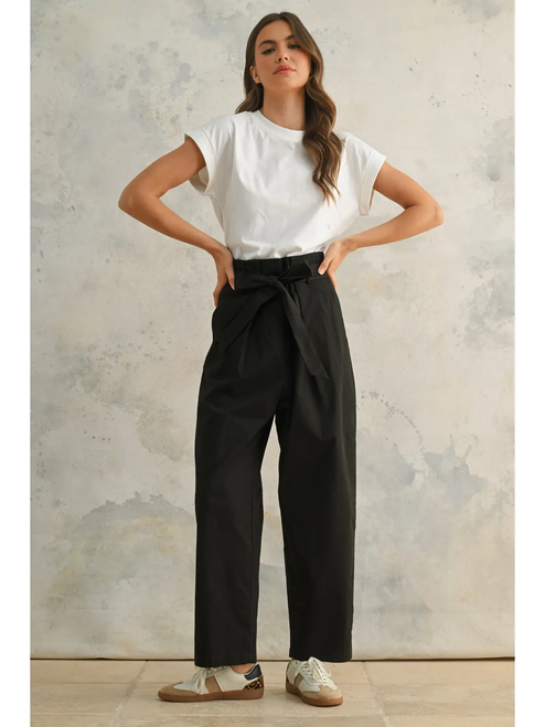 Twofer Jumpsuit - BLACK/WHITE