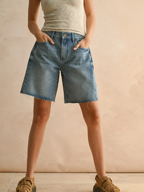 Relaxed Bermuda Denim Shorts