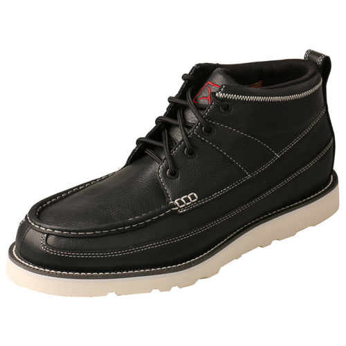 MEN'S WEDGE SOLE BOOT - BLACK MCA0039