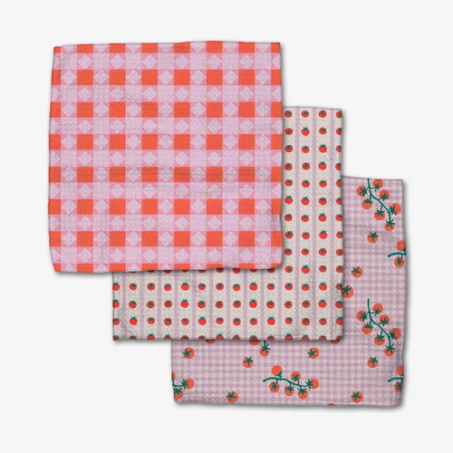 Quilt Tomato Harvest Dishcloth Set