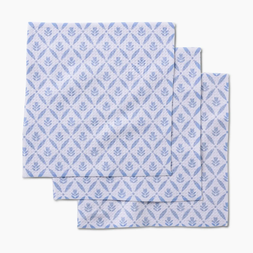 Spring Trellis Floral Dishcloth Set