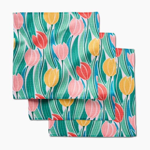 Tranquil Tulips Dishcloth Set