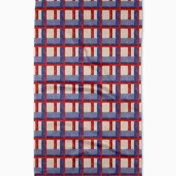 Cielo Grid Tea Towel