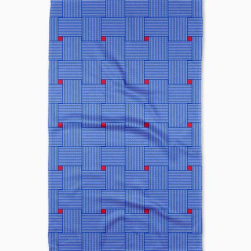 Woven Blue Tea Towel