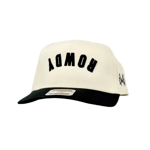 Rowdy Trucker Hat - BLACK/NATURAL OTTO