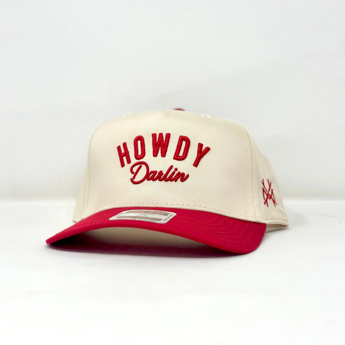 Howdy Darlin Trucker Hat - red