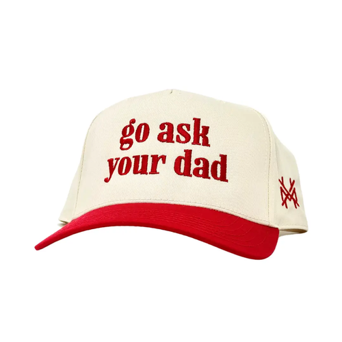 Go Ask Your Dad Trucker Hat - RED
