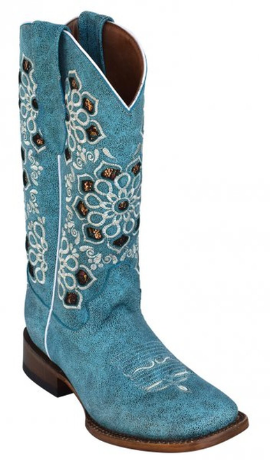 Ladies Country Glam Turquoise S-Toe