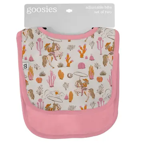 Saddle Up, Cowgirl Toile - Bib Set