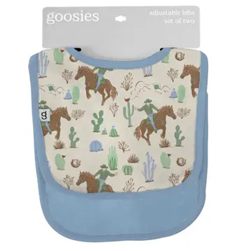 Saddle Up, Cowboy Toile - Bib Set