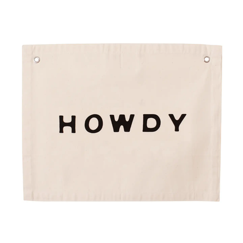 Howdy Canvas Banner