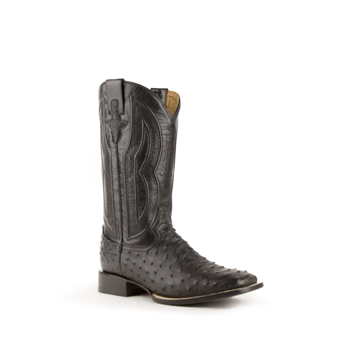 Men's Colt Ostrich S-Toe Black