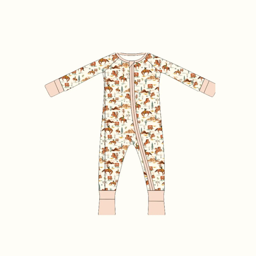 Rodeo Bamboo Baby Sleeper, Bamboo Pajamas, Western Clothes