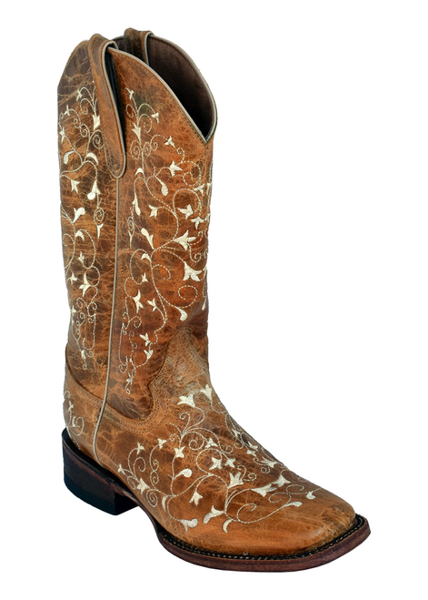 Ladies Honeysuckle Antique Saddle S-Toe