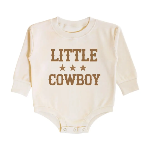 Little Cowboy Long Sleeve Romper