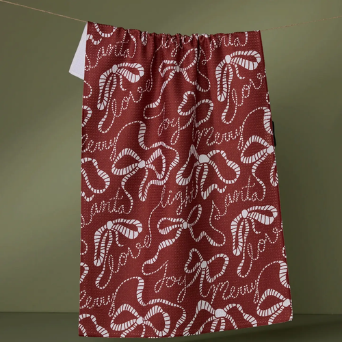 Cheerful Bows Tea Towel